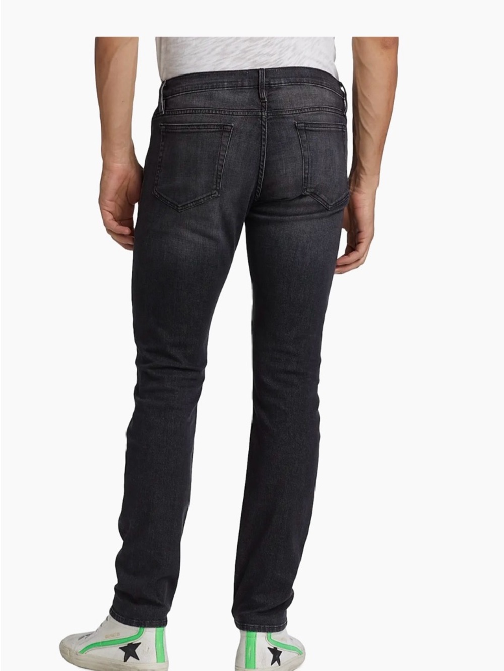 FRAME Washed Black Oak L’Homme Slim Jeans Mens Size 31 - Picture 3 of 10
